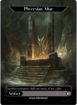 Phyrexian Altar - Full Art Altered Art Custom Proxy Cards - Image 1