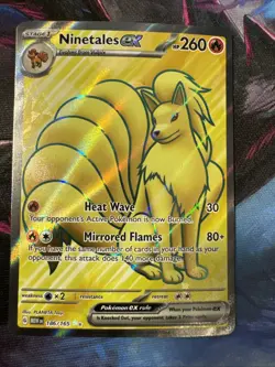 Pokemon TCG Ninetales EX SV Scarlet & Violet 151 Double Rare Holo Card - Image 1