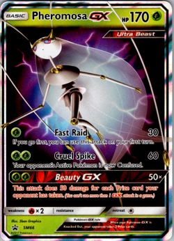Pheromosa GX SM66 - Pokemon Sun & Moon Promo Ultra Rare Card NM - Image 1