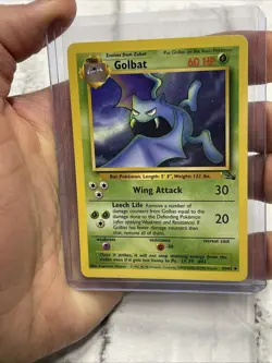Golbat Non-Holo WOTC Pokemon Card 34/62 Fossil Set Vintage LP+ Vtg Nintendo TCG - Image 1