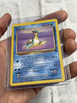 Pokemon TCG - Lapras - 25/62 - Rare Unlimited - Fossil Unlimited LP Vintage Card - Image 2