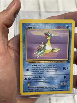 Pokemon TCG - Lapras - 25/62 - Rare Unlimited - Fossil Unlimited LP Vintage Card - Image 3