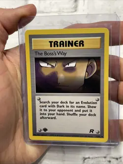 Pokemon 1st Edition The Boss's Way 73/82 Team Rocket Pokemon Card Vintage LP+ - Image 1