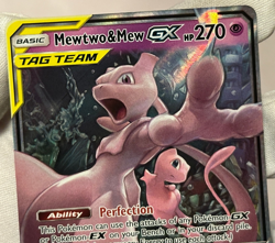 Mewtwo & Mew GX 71/236 Sm-Unified Minds Holo Tag Team Pokemon Card Near Mint - Image 2