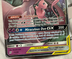 Mewtwo & Mew GX 71/236 Sm-Unified Minds Holo Tag Team Pokemon Card Near Mint - Image 3