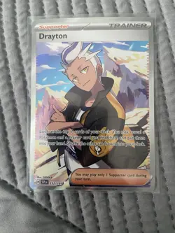 Pokemon Card TCG - Drayton 232/191 Ultra Rare Full Art Trainer Surging Sparks - Image 1