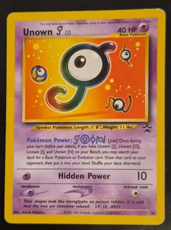 Unown J - Black Star Promo Card 38 - Image 1