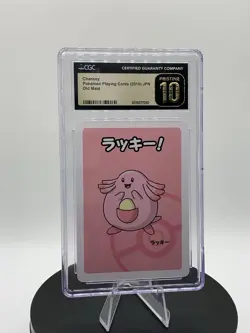 CGC 10 PRISTINE Chansey Old Maid 2019 Japanese Pokemon Card - Image 4
