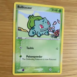 BULBASAUR 45/100 POKEMON CARD (EX CRYSTAL GUARDIANS SET) - Image 3
