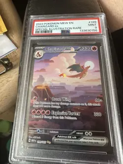 Pokemon TCG Charizard EX Scarlet & Violet 151 Card 199/165 PSA 9 - Image 1