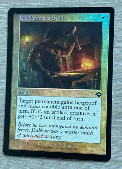 MTG Modern Horizons 2 Retro Frame Etched Foil Blacksmith's Skill - Common - Image 1