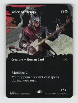 Voice of Victory (Borderless)*Foil* TDM 331 NM - Image 1