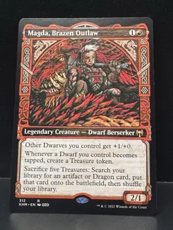 Magda, Brazen Outlaw #312 (Showcase) Kaldheim • Regular MTG - Image 1