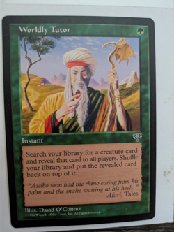 Wordly Tutor Mirage MTG NM - Image 2