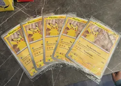 5x Pikachu At The Museum, Pokemon Natural History Museum Jumbo Promo - Image 1
