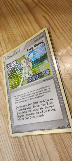 Lady Outing 87/107 Holo Stamped ex Deoxys Pokemon Karte Deutsch 🇩🇪 NM - Image 4