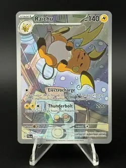 Pokemon TCG - Raichu - 211/193 Paldea Evolved - Illustration Rare Full Art Holo - Image 1