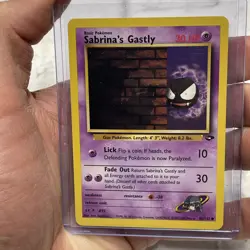 Sabrina's Gastly 96/132 Gym Challenge Regular WOTC Vintage 2000 Pokemon NM/MT - Image 1