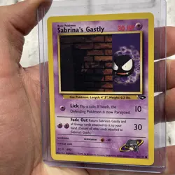Sabrina's Gastly 96/132 Gym Challenge Regular WOTC Vintage 2000 Pokemon NM/MT - Image 2