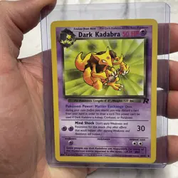 Pokemon TCG Kadabra 39/82 Regular Uncommon Team Rocket Vintage Vtg Nintendo LP+ - Image 1