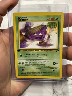 Pokemon TCG - GRIMER 57/82 - Team Rocket (2000) WOTC - Pokemon 1st Edition NM - Image 1