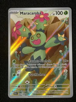 Pokemon Sammelkarte Maracamba Schwarze Blitze 093/086 BLK Illustration Rare - Image 1