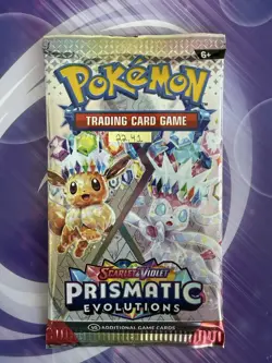 Heavy 22.41! Pokemon Prismatic Evolutions Booster Pack Sealed! Demi-God Pack!U - Image 3