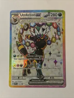 Pokemon Umbreon ex SVP EN 176 Promo Full Art Holo Dark 280 HP - Image 1