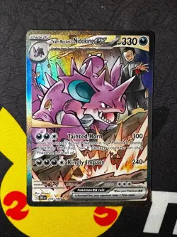Team Rockets Nidoking EX 233/182 Destined Rivals SIR Pokemon TCG NM - Image 1