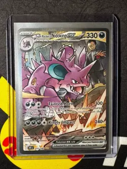 Team Rockets Nidoking EX 233/182 Destined Rivals SIR Pokemon TCG NM - Image 3