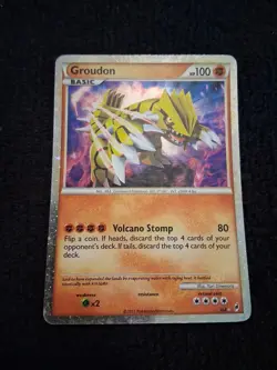 Pokemon Groudon SL4 Shiny Holo Rare Call of Legends Lightly Played - Image 1