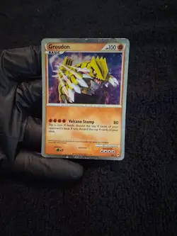 Pokemon Groudon SL4 Shiny Holo Rare Call of Legends Lightly Played - Image 3