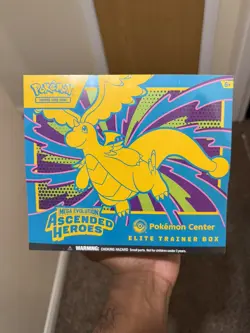 Pokemon TCG Ascended Heroes Pokemon Center Elite Trainer Box ETB TEAR ON BOX - Image 1