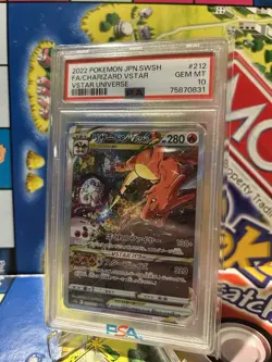 2022 POKEMON JPN SWORD & SHIELD VSTAR UNIVERSE FULL ART/CHARIZARD 212 PSA 10 - Image 1