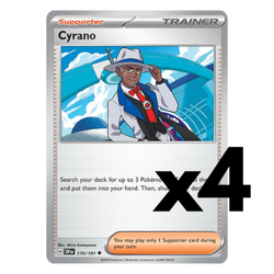 4x Cyrano - 170/191 - SV08: Surging Sparks (SSP) Pokemon Playset x4 - Image 1