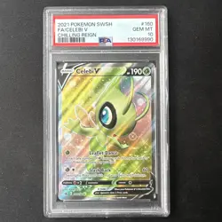 Celebi V 160/198 - PSA 10 - Pokemon Chilling Reign - Image 1