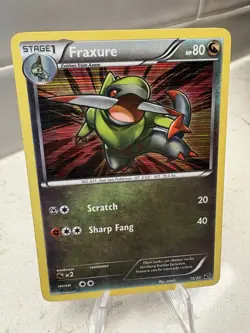 Pokemon Fraxure 15/20 Dragon Vault Holo Rare LP - Image 1
