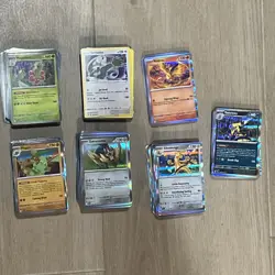 Pokemon 500 Card Lot Collection Holographic ONLY English NM - Image 1