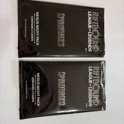 Riftbound Origins Nexus Night Pack Sealed 3-Card Pack promo Lot of 2 - Image 1
