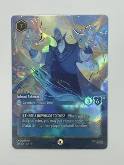 Disney Lorcana TCG Enchanted Hades Infernal Schemer Full Art Rare Card 237/204 - Image 4