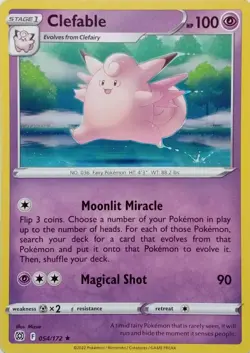 CLEFABLE - RARE - BRILLIANT STARS - POKEMON CARD TCG - 054/172 - Image 1
