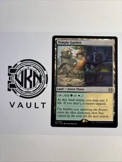 MTG Temple Garden 268 Lorwyn Eclipsed ECL Rare NM Regular Shock Land Forest Plai - Image 1