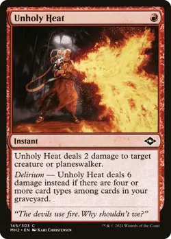 MTG Foil - Unholy Heat - 145 / NM / English - Image 1