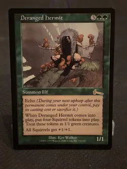 MTG Urza's Legacy "Deranged Hermit" Magic The Gathering WOTC NM - Image 1