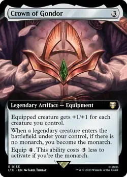 1x Crown of Gondor - Extended Art - Commander: The Lord Of The Rings: Tales Of M - Image 1