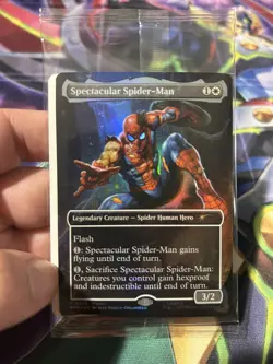 Magic The Gathering Spectacular Spider Man Foil Promo Card Marvel Legends P 0002 - Image 2