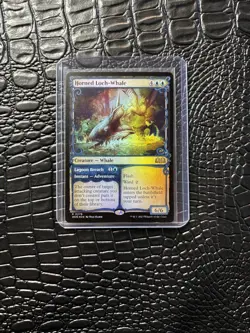 Horned Loch-Whale (Showcase) Wilds of Eldraine Foil Rare MTG NM - Image 3