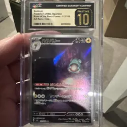 2023 Pokemon BELLIBOLT 112/108 Black Flame Art Rare Holo JPN cgc pristine 10 - Image 1