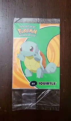 Sealed - #7 Squirtle 31/40 - Danone Pokemon Stadium Card 2000 - Image 1