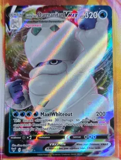 2020 Pokemon TCG Galarian Darmanitan VMAX 037/185 Vivid Voltage Ultra Rare - Image 1